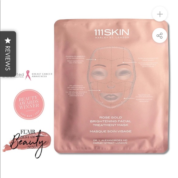 111Skin ROSE GOLD BRIGHTENING FACIAL  MASK - Picture 1 of 4